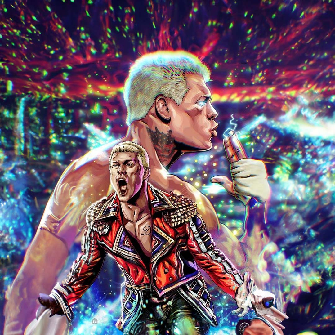 WWE Cody Rhodes Backpack StudentPack - Cody Rhodes Poster Comic Art ...