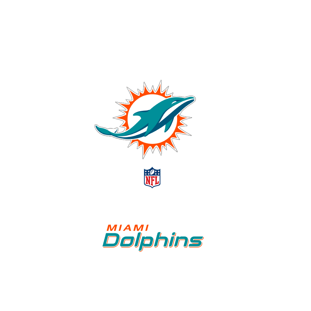 NFL Miami Dolphins Backpack TriplePack Miami Dolphins Team Logo