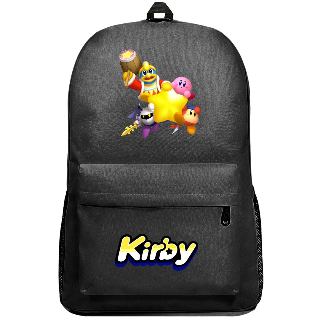 Kirby Backpack SuperPack - Kirby, King Dedede, Meta Knight, Bandana Waddle Dee On Warp Star
