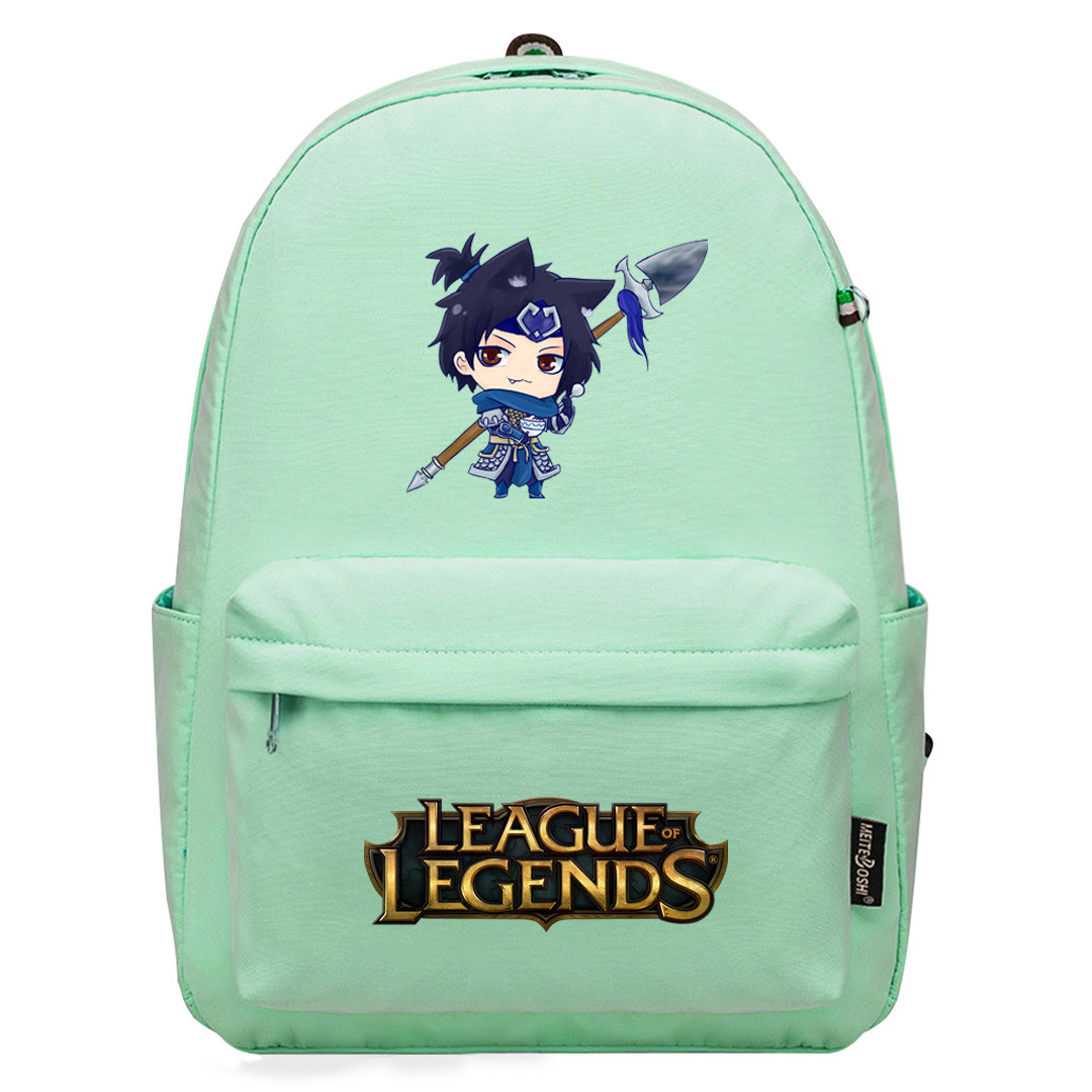 League Of Legends Xin Zhao Backpack Superpack Xin Zhao Chibi Art