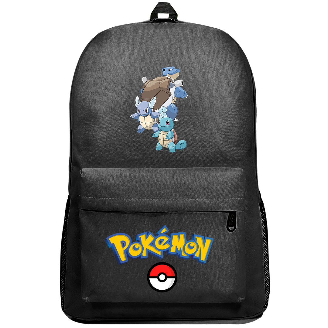 Pokemon Backpack SuperPack - Squirtle Wartortle Blastoise Evolution ...