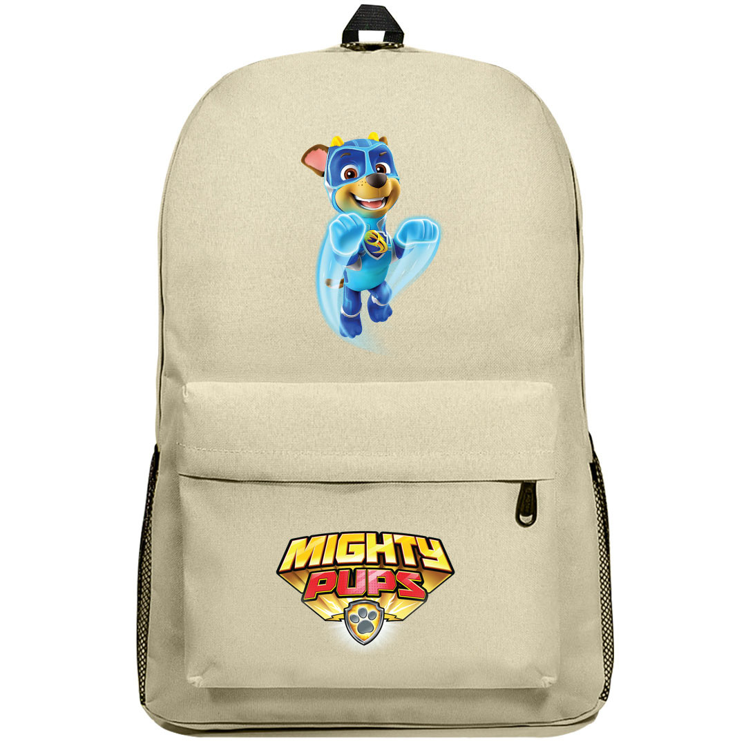 Paw Patrol Chase Backpack SuperPack - Chase Mighty Pups Character Series