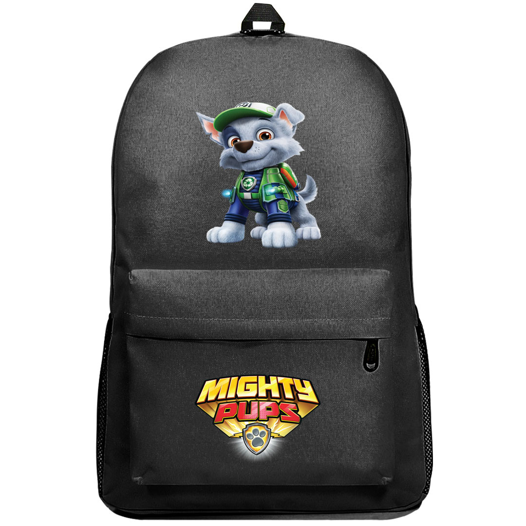 Paw Patrol Rocky Backpack SuperPack - Rocky Mighty Pups Character Series