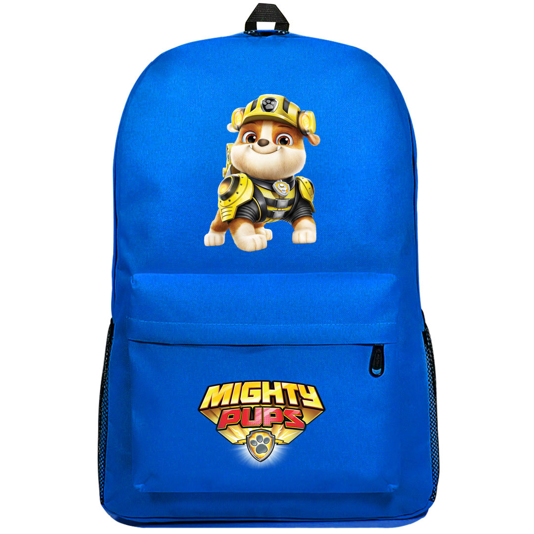 Paw Patrol Rubble Backpack SuperPack - Rubble Mighty Pups Character Series