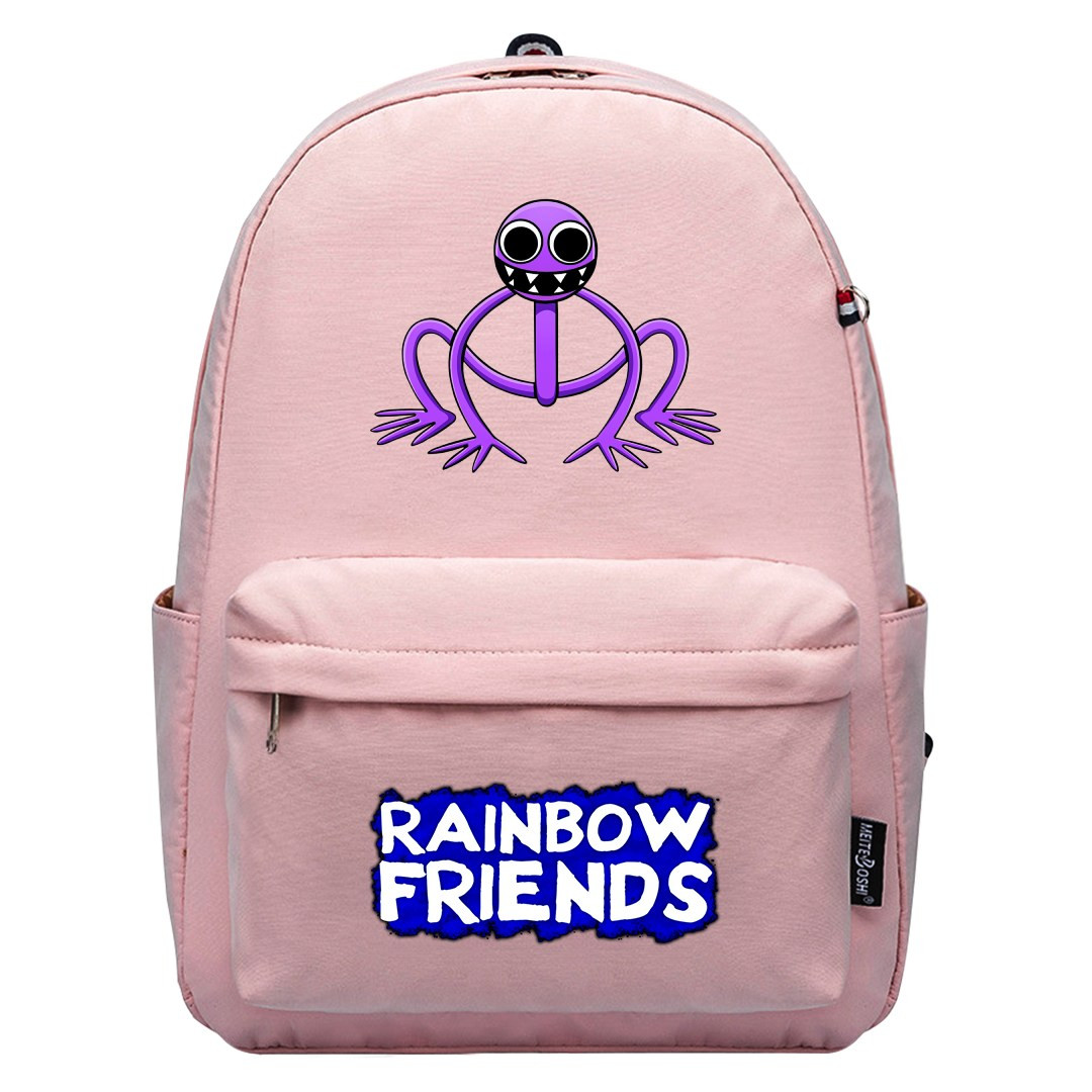 Roblox Rainbow Friends Purple Backpack SuperPack - Purple Smile Cartoon Art