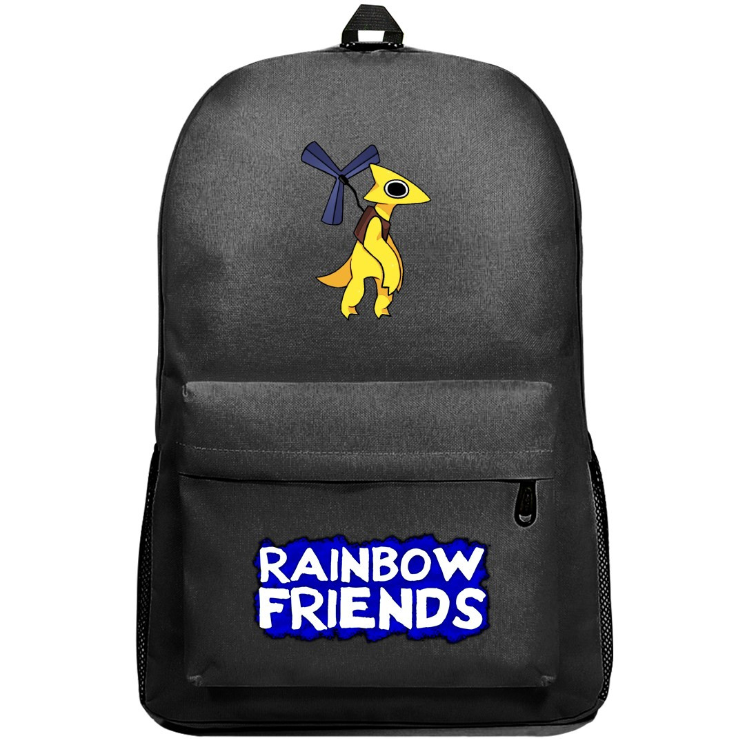 Roblox Rainbow Friends Yellow Backpack SuperPack - Yellow Stand Right Cartoon Art
