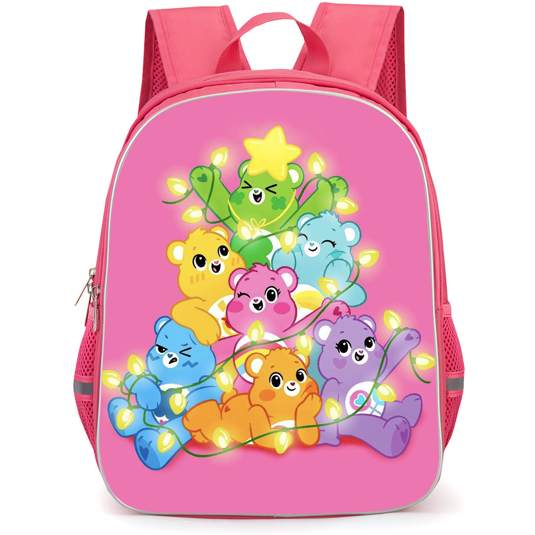 CareBears Backpack StudentPack - Characters Lights Pink Background ...