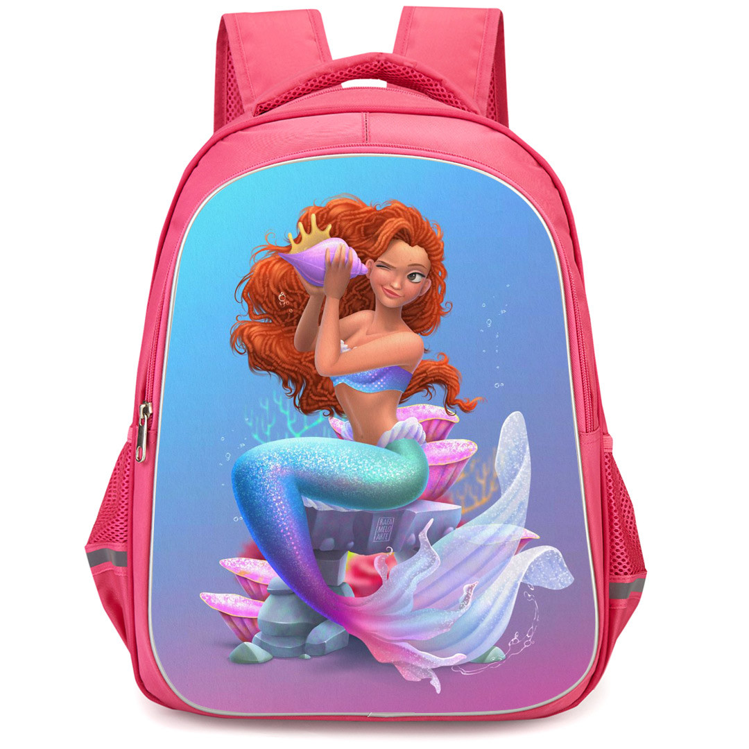 The Little Mermaid 2023 Ariel Backpack StudentPack - Ariel Holding A ...