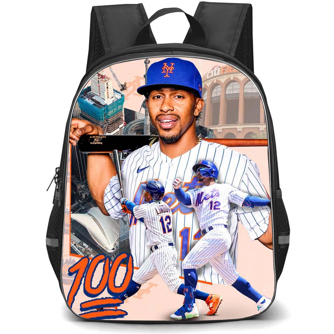 MLB Francisco Lindor Backpack StudentPack - Francisco Lindor New York Mets Portrait 100 Poster