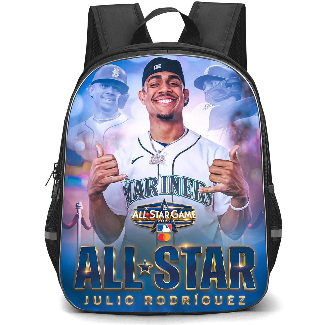 MLB Julio Rodriguez Backpack StudentPack - Julio Rodriguez Seattle All-Star Game Poster