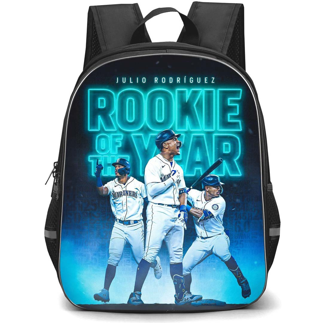 MLB Julio Rodriguez Backpack StudentPack - Julio Rodriguez Seattle Mariners Rookie Of The Year 2022 Poster