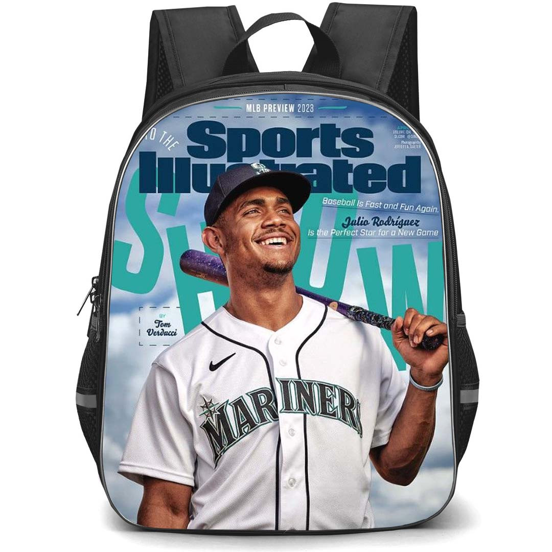 MLB Julio Rodriguez Backpack StudentPack - Julio Rodriguez Seattle Mariners Sports Illustrated Poster
