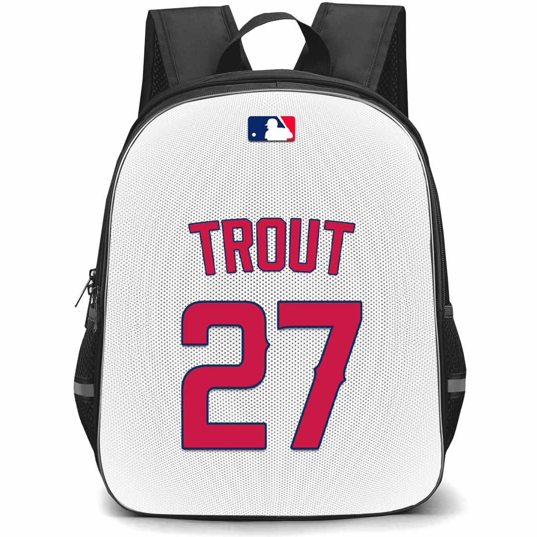 MLB Mike Trout Backpack StudentPack - Mike Trout Los Angeles Angels Jersey No. 27