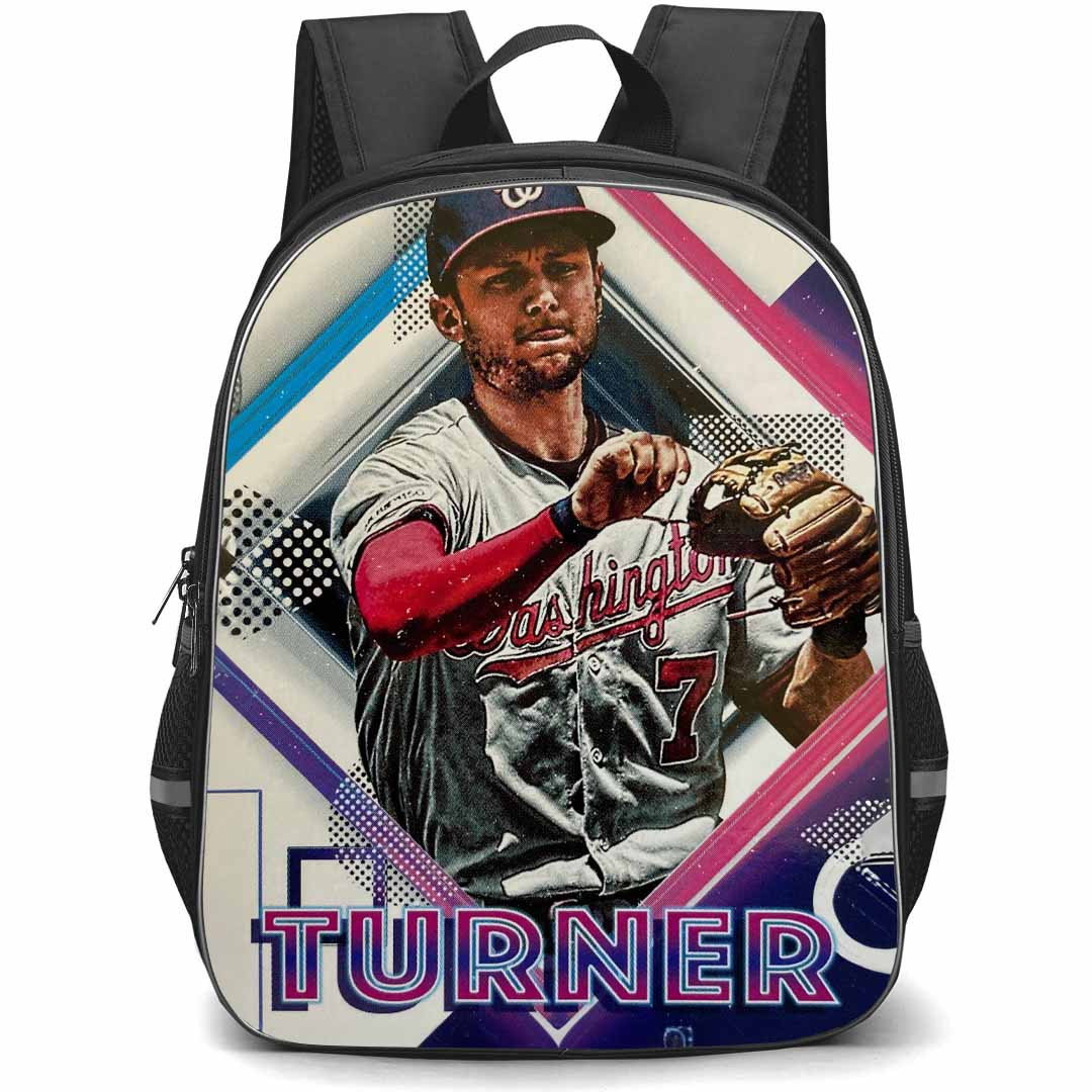 MLB Trea Turner Backpack StudentPack - Trea Turner Philadelphia Phillies Candid On Graphic Art Poster
