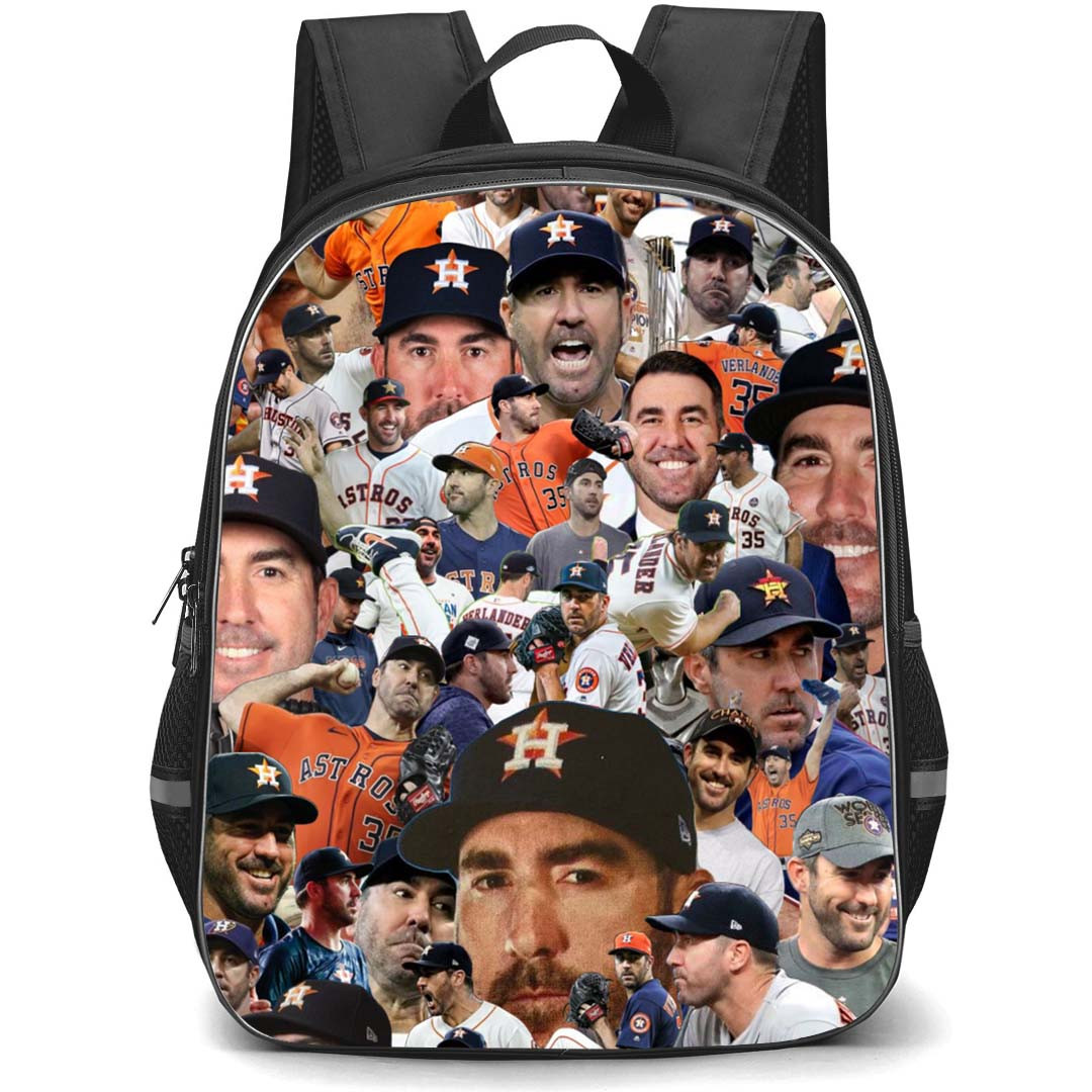 MLB Justin Verlander Backpack StudentPack - Justin Verlander Houston Astros Collage Poster