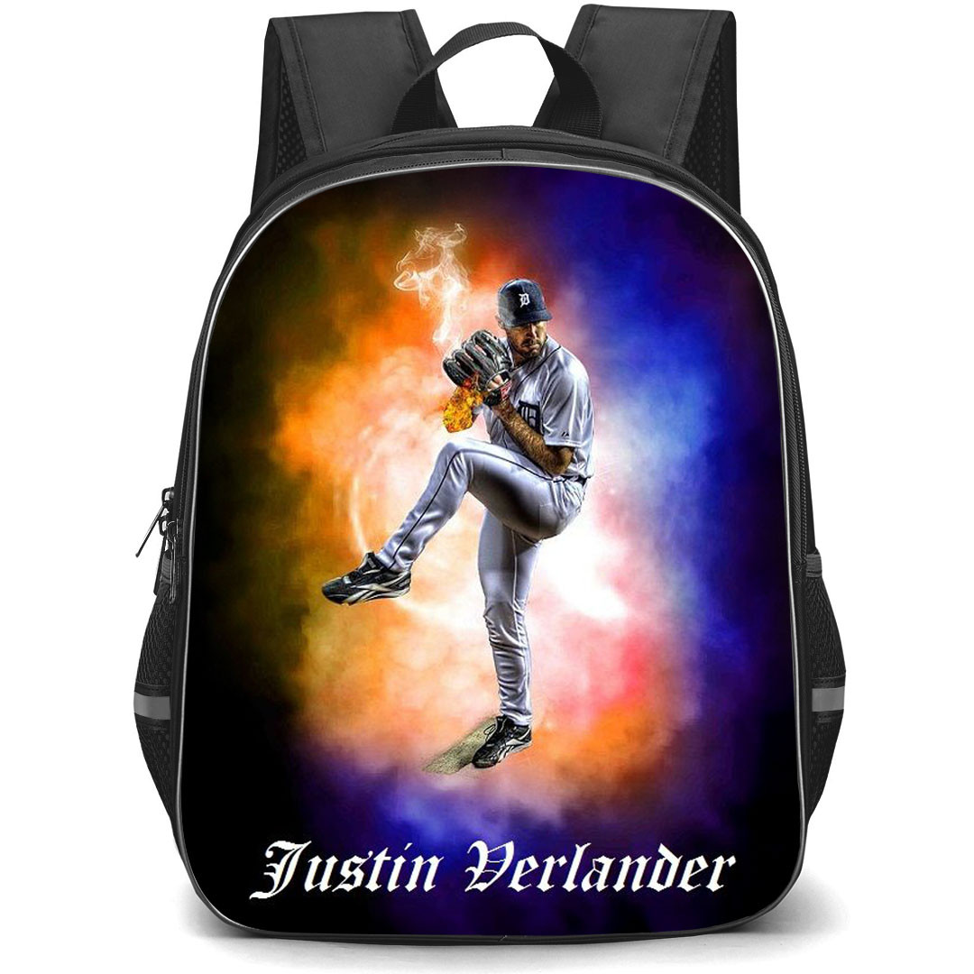 MLB Justin Verlander Backpack StudentPack - Justin Verlander Houston Astros Pitching Posture Poster