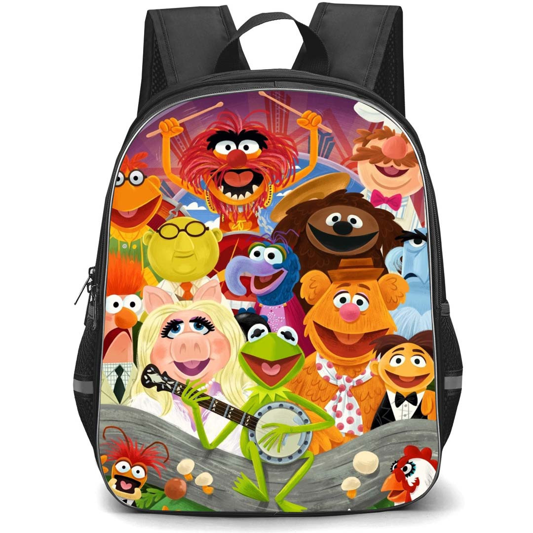 Muppet Babies Backpack StudentPack - Muppet Babies The Muppets 2011 10th Anniversary Characters Illustration