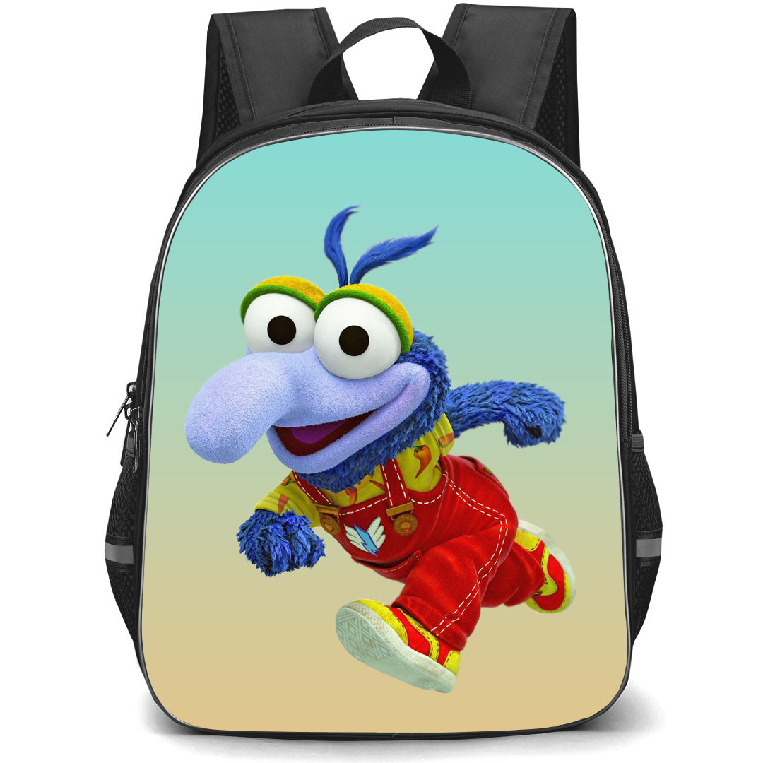 Muppet Babies Gonzo Backpack StudentPack - Gonzo Walking On Green Background