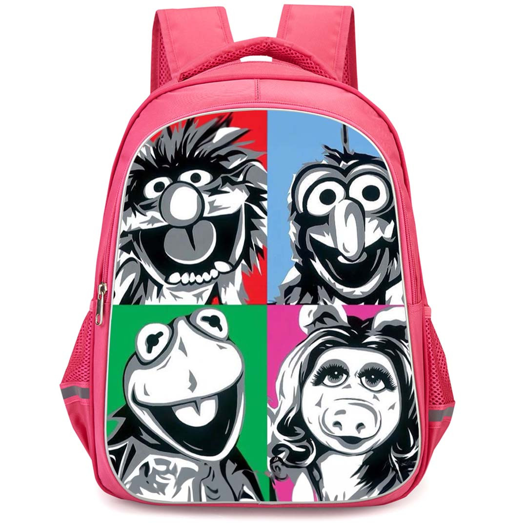 Muppet Babies Piggy Backpack StudentPack - Muppet Babies Grayscale Cartoon Art Avatar