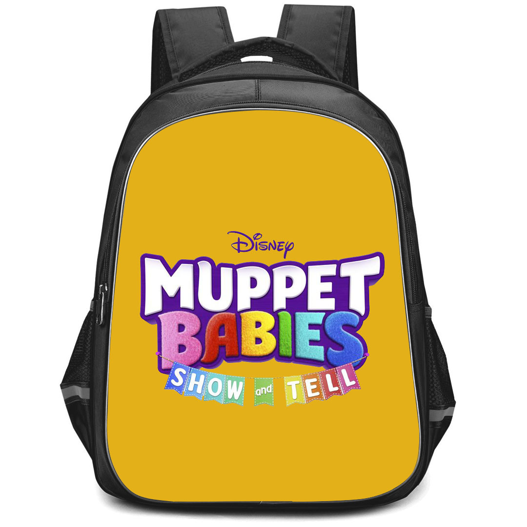 Muppet Babies Backpack StudentPack - Muppet Babies Show And Tell Logo On Orange Background