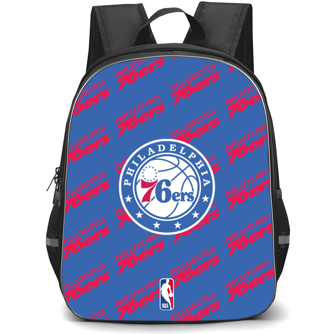 NBA Philadelphia 76ers Backpack StudentPack - Philadelphia 76ers Medley Monogram Wordmark