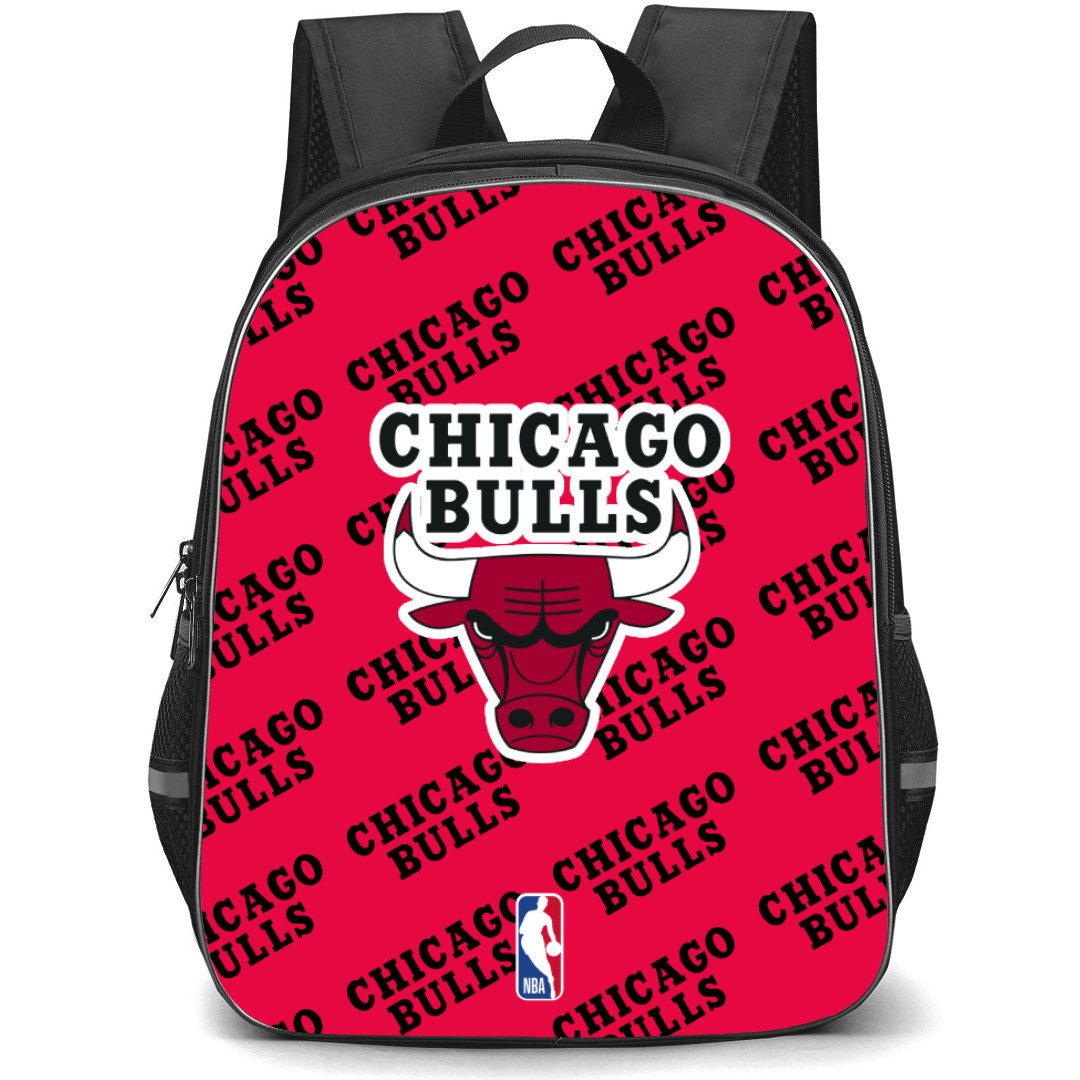 NBA Chicago Bulls Backpack StudentPack - Chicago Bulls Medley Monogram Wordmark