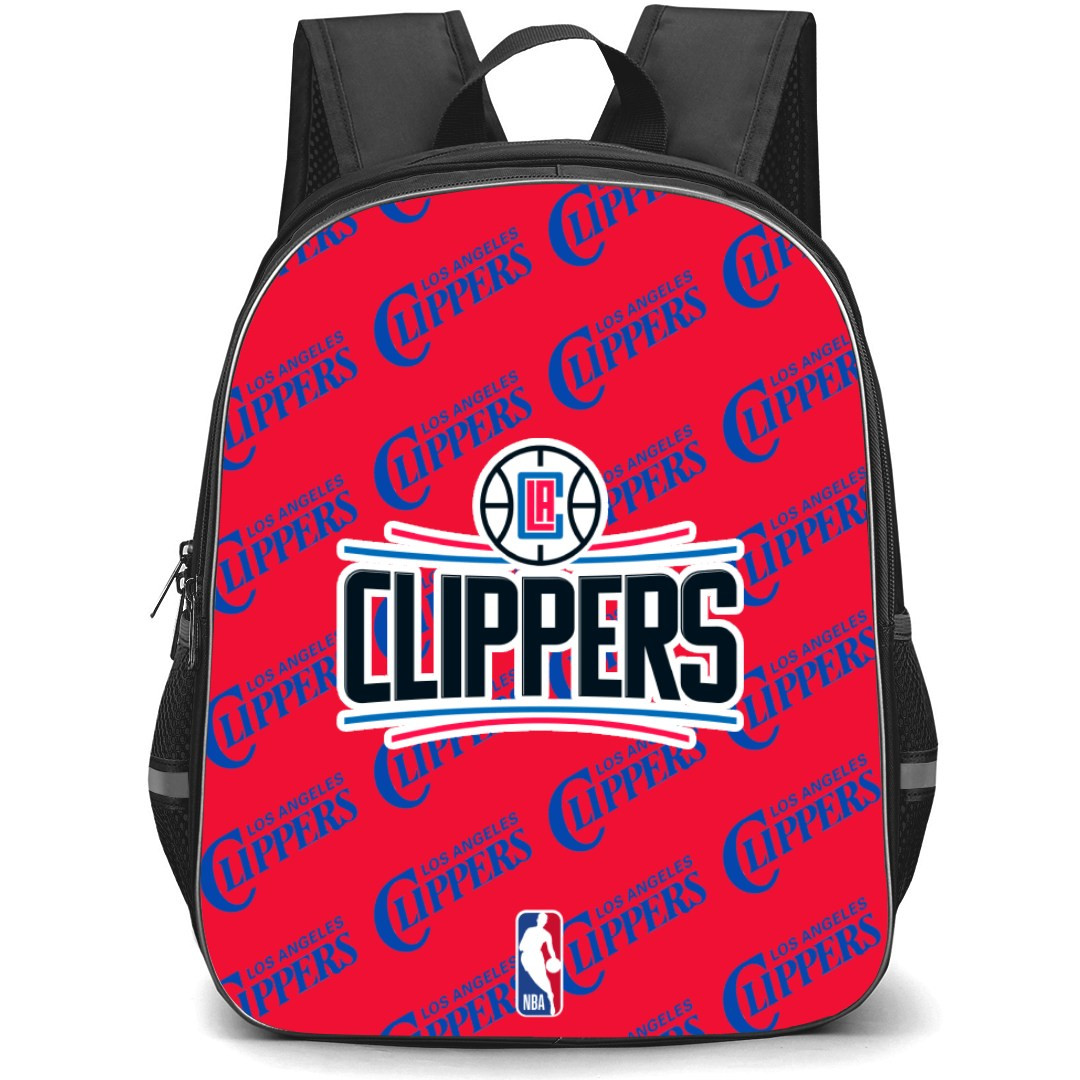 NBA Los Angeles Clippers Backpack StudentPack - Los Angeles Clippers Medley Monogram Wordmark