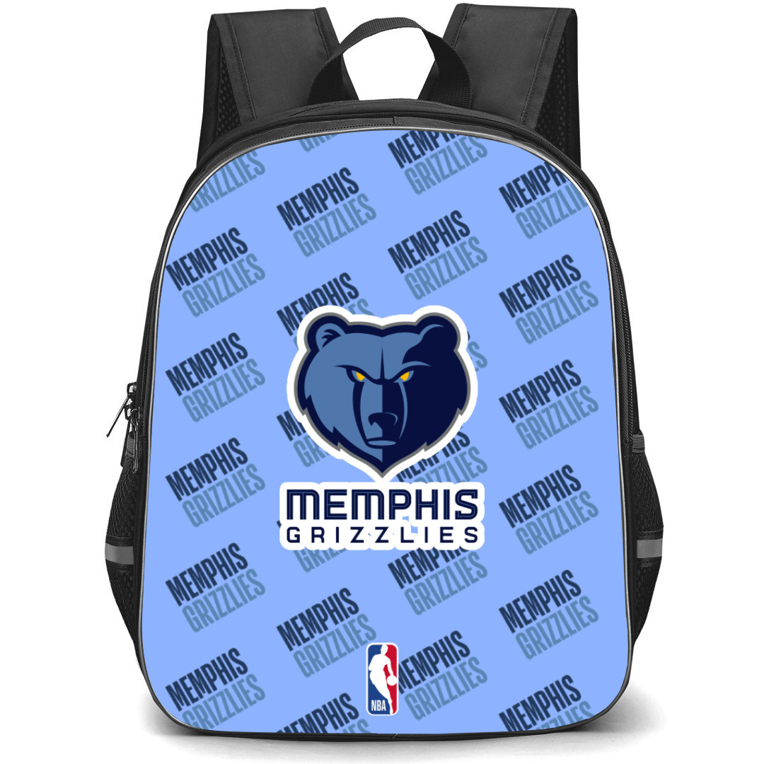 NBA Memphis Grizzlies Backpack StudentPack - Memphis Grizzlies Medley Monogram Wordmark