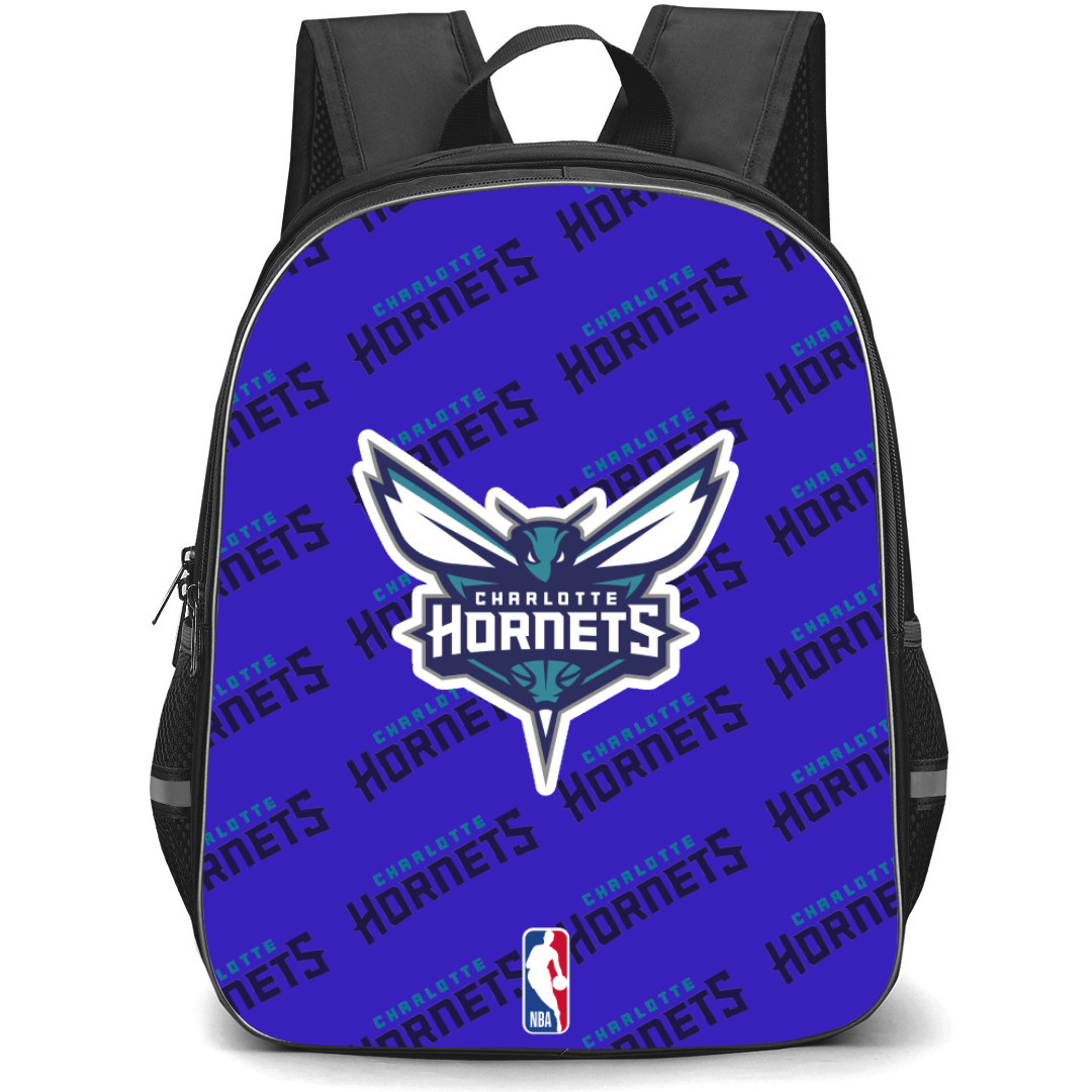 NBA Charlotte Hornets Backpack StudentPack - Charlotte Hornets Medley Monogram Wordmark