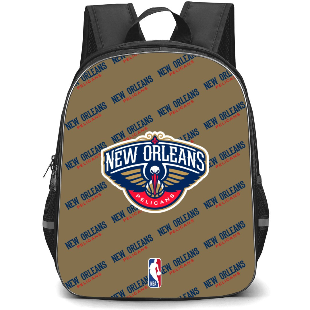 NBA New Orleans Pelicans Backpack StudentPack - New Orleans Pelicans Medley Monogram Wordmark
