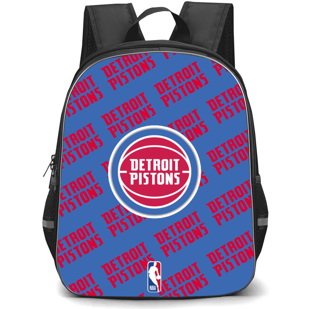 NBA Detroit Pistons Backpack StudentPack - Detroit Pistons Medley Monogram Wordmark