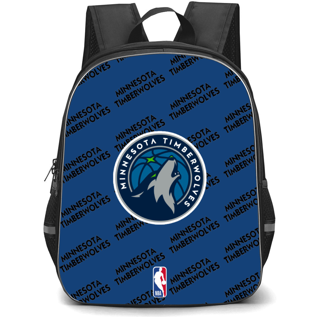 NBA Minnesota Timberwolves Backpack StudentPack - Minnesota Timberwolves Medley Monogram Wordmark