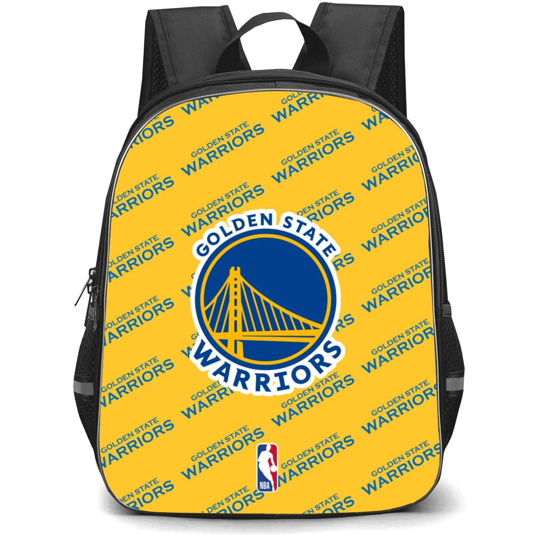NBA Golden State Warriors Backpack StudentPack - Golden State Warriors Medley Monogram Wordmark