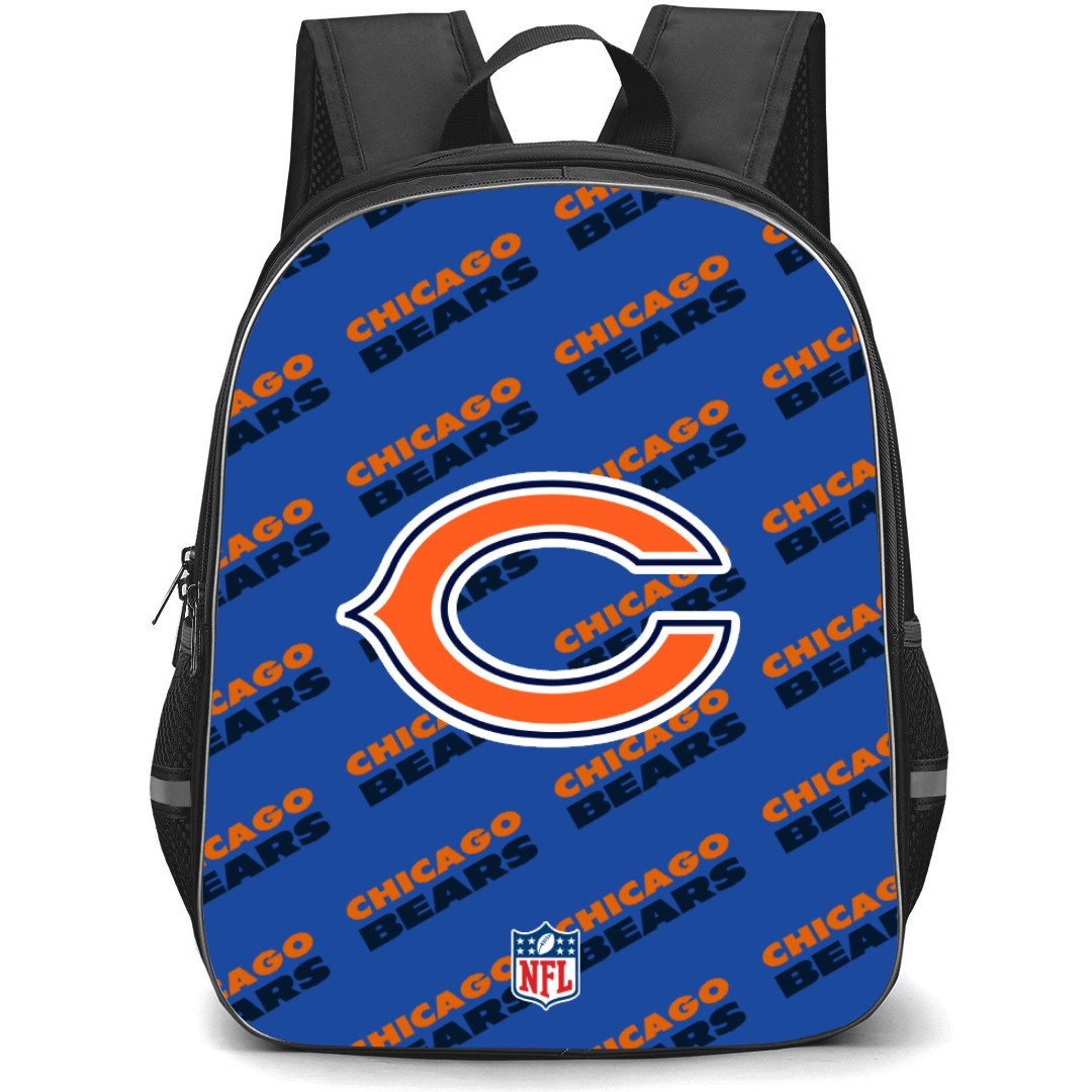 NFL Chicago Bears Backpack StudentPack - Chicago Bears Medley Monogram Wordmark