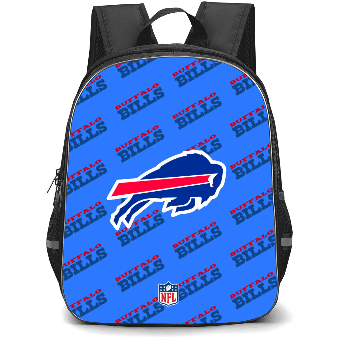 NFL Buffalo Bills Backpack StudentPack - Buffalo Bills Medley Monogram Wordmark