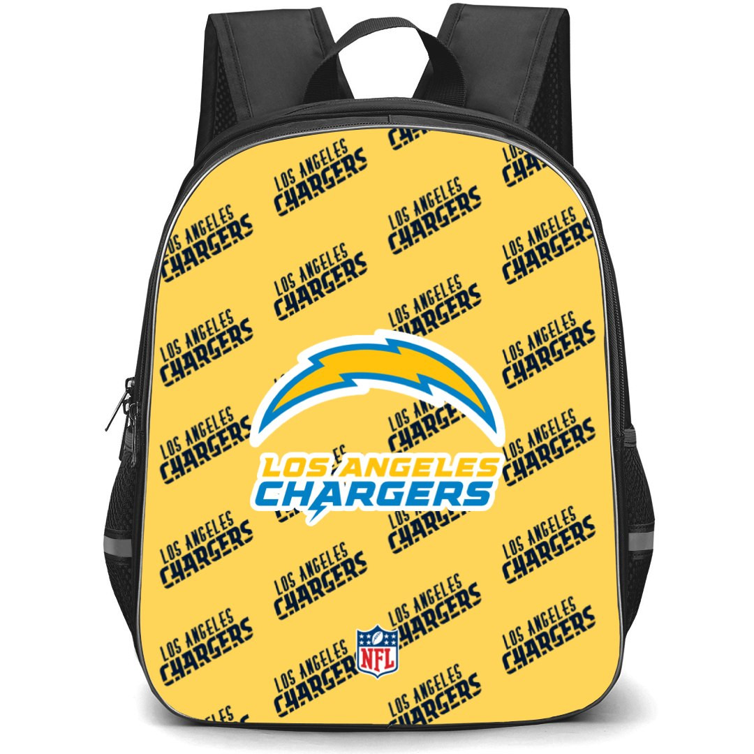 NFL Los Angeles Chargers Backpack StudentPack - Los Angeles Chargers Medley Monogram Wordmark