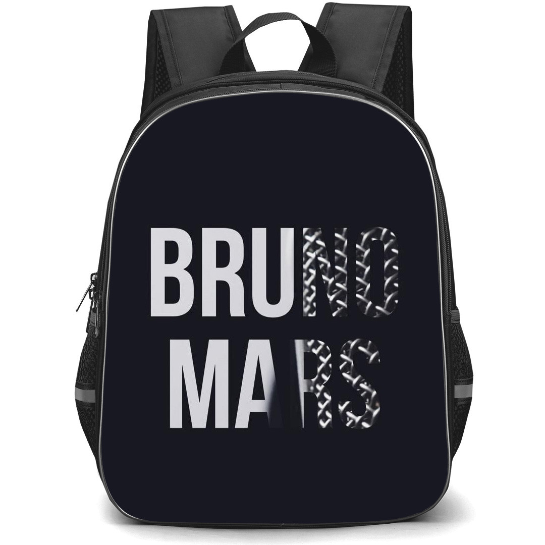 Bruno Mars Backpack StudentPack - Bruno Mars Logo Word Art On Black ...