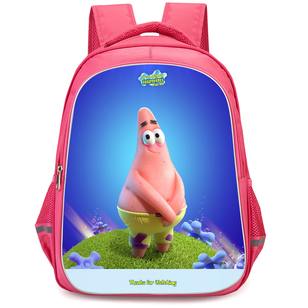 SpongeBob Patrick Star Backpack StudentPack - Patrick Star 3D Standing ...