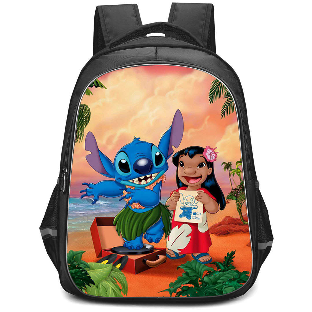 Lilo & Stitch Lilo Backpack StudentPack - Lilo Showing Her Drawing ...