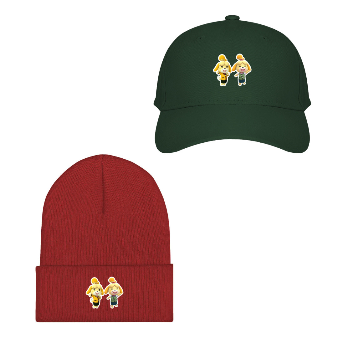 Animal Crossing Isabelle Baseball Cap Beanie Hat - Isabelle Two Isabelle Standing Portrait