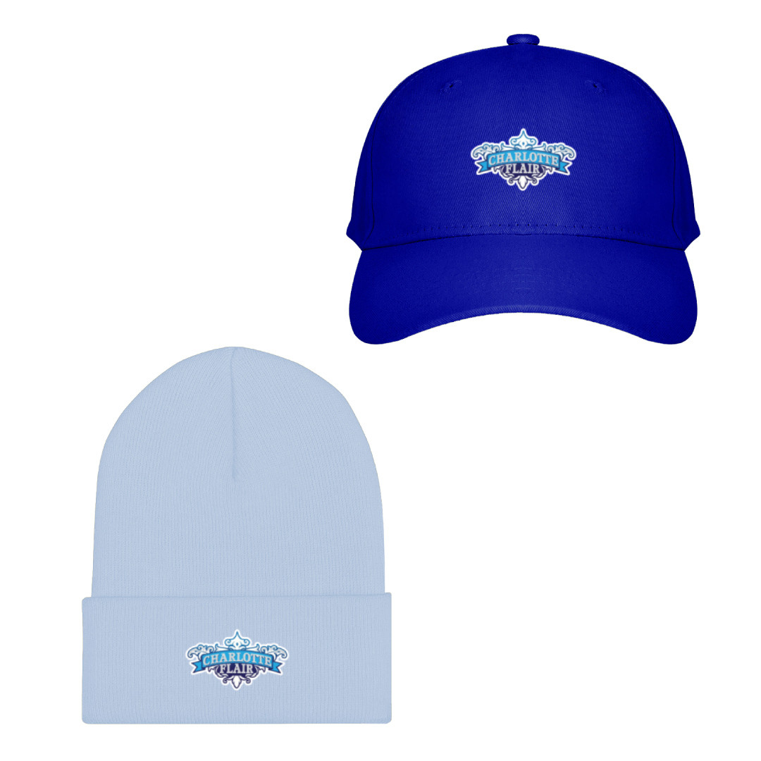 WWE Charlotte Flair Baseball Cap Beanie Hat - Charlotte Flair Logo ...