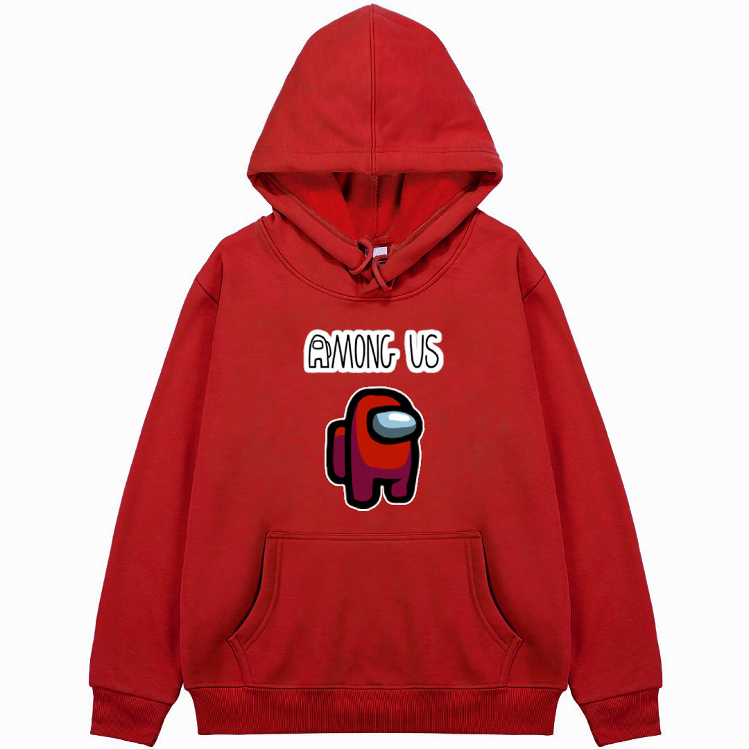 Among Us Red Hoodie Hooded Sweatshirt Sweater Jacket - Among Us Red ...