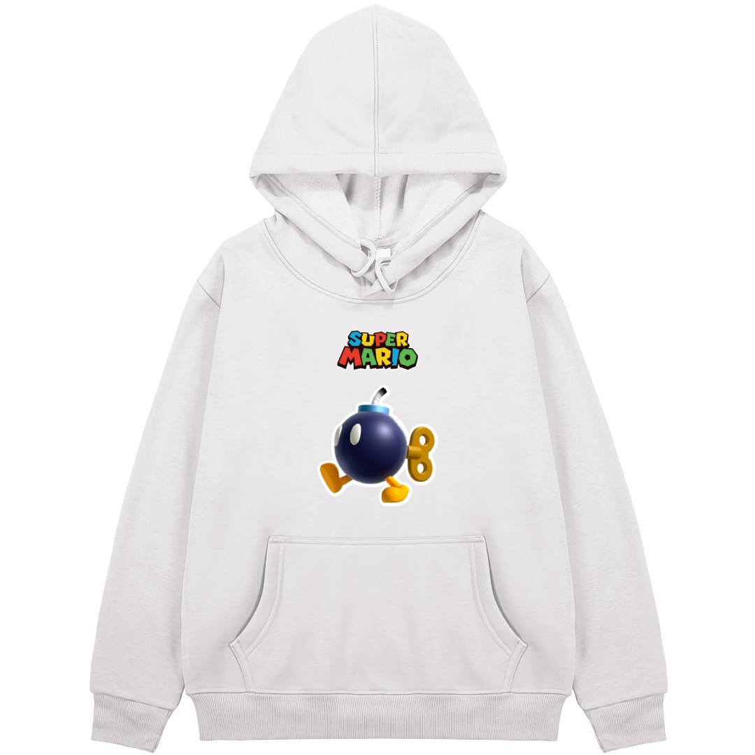 Super Mario Bob-Omb Hoodie Hooded Sweatshirt Sweater Jacket - Bob-Omb Sticker Art