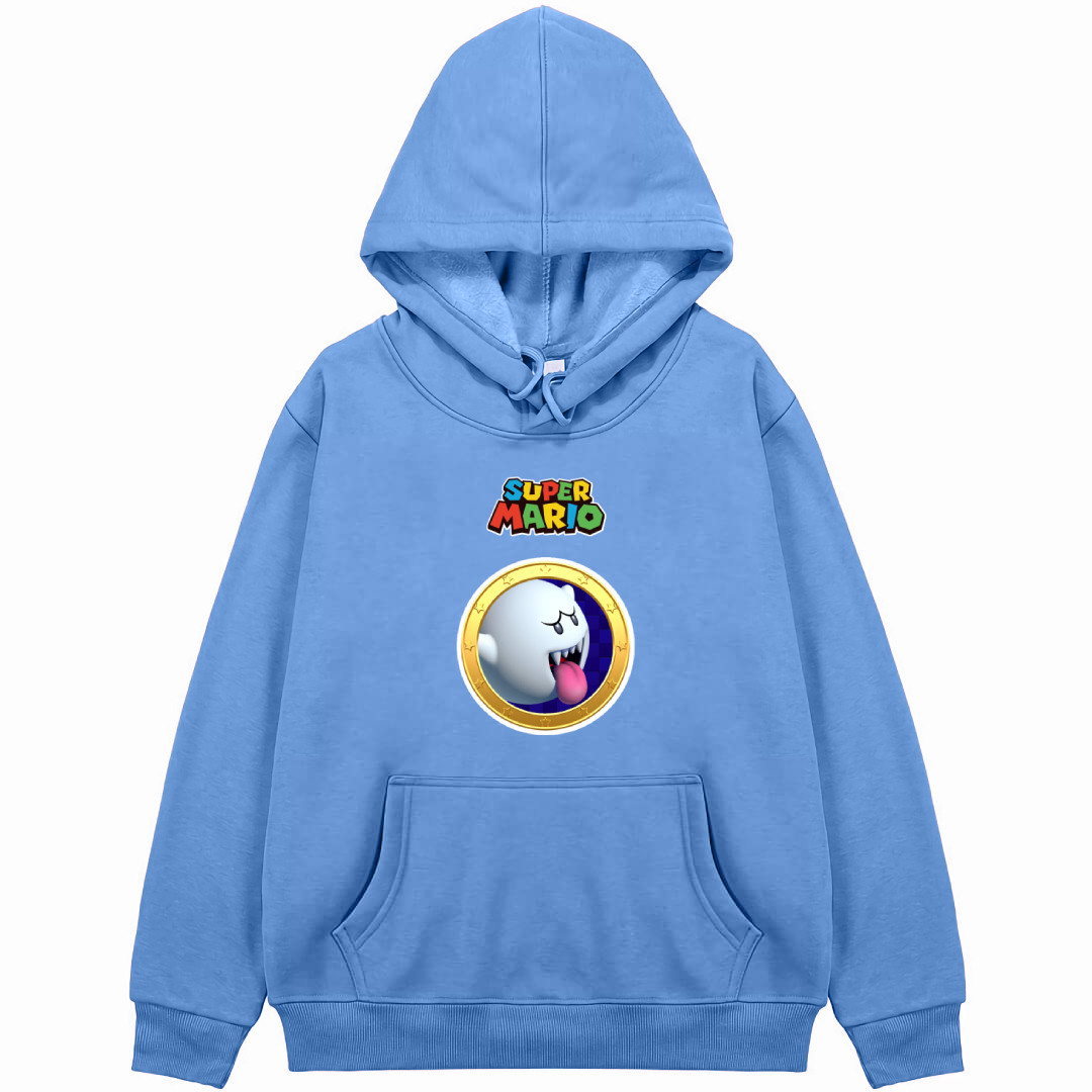 Super Mario King Boo Hoodie Hooded Sweatshirt Sweater Jacket - King Boo Icon