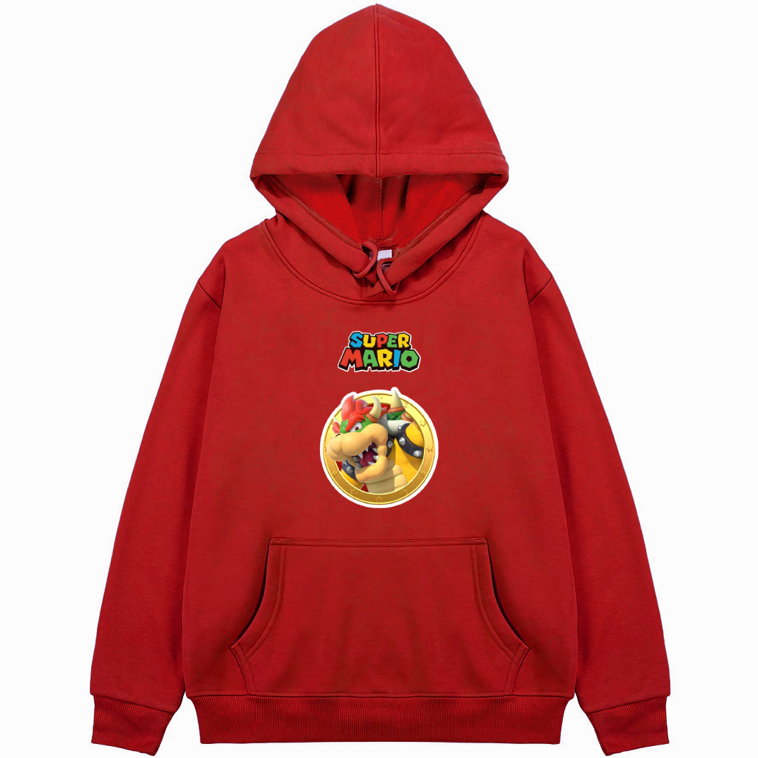 Super Mario Bowser Hoodie Hooded Sweatshirt Sweater Jacket - Bowser Icon