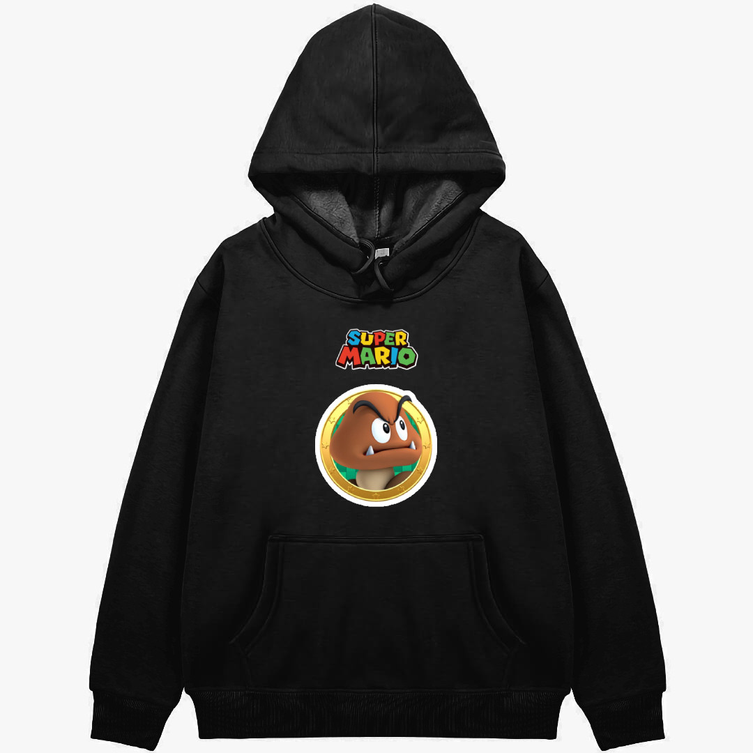 Super Mario Goomba Hoodie Hooded Sweatshirt Sweater Jacket - Goomba Sticker Art