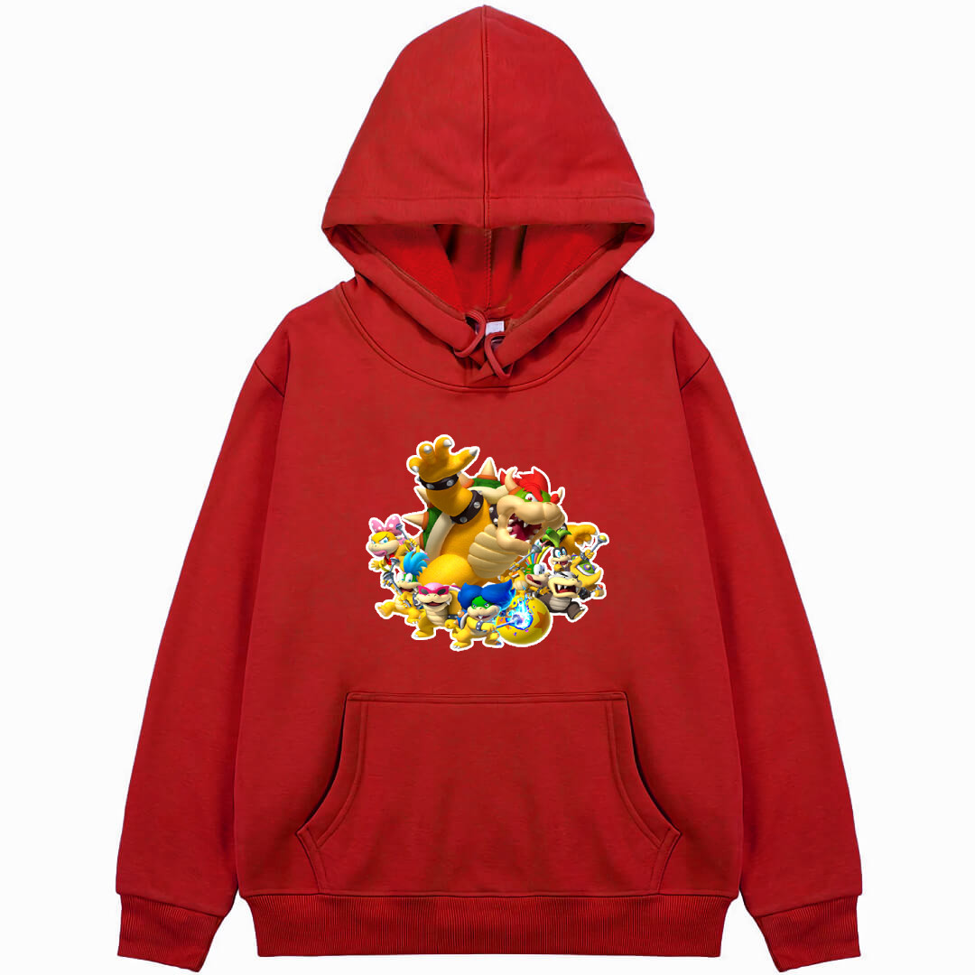 Super Mario Koopalings Hoodie Hooded Sweatshirt Sweater Jacket - Koopalings And Bowser Group Art