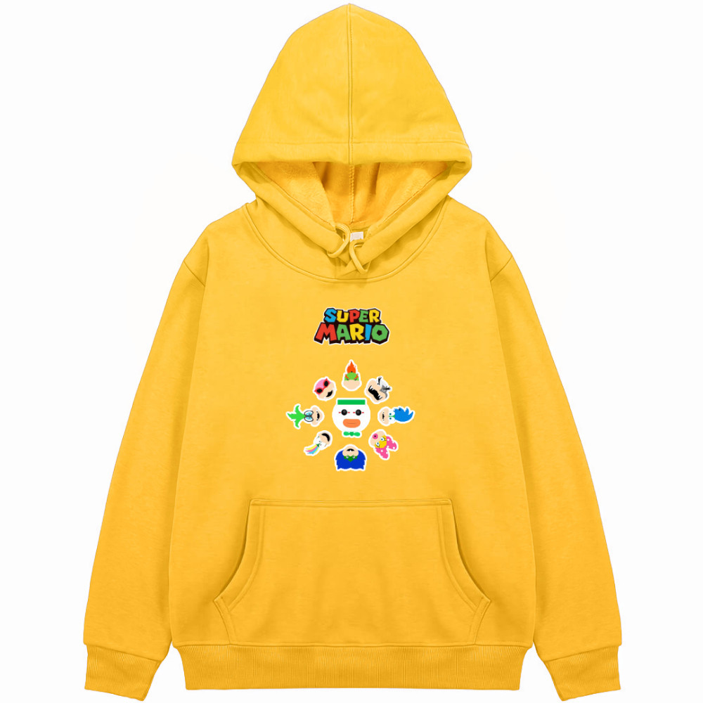Super Mario Koopalings Hoodie Hooded Sweatshirt Sweater Jacket - Koopalings Retro Art