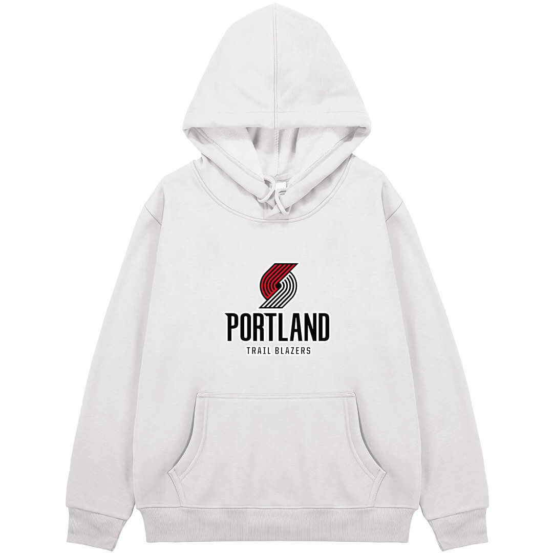 NBA Portland Trail Blazers Hoodie Hooded Sweatshirt Sweater Jacket - Portland Trail Blazers Team Single Logo