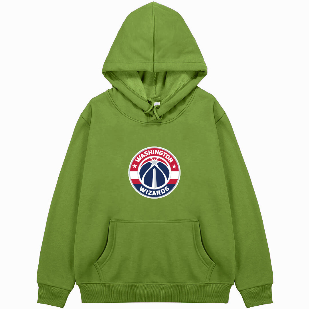 NBA Washington Wizards Hoodie Hooded Sweatshirt Sweater Jacket - Washington Wizards Team Single Logo